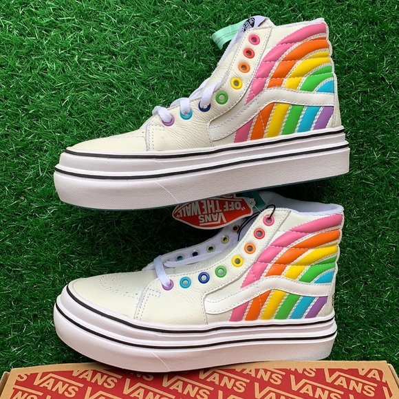 VANS SUPER COMFYCUSH S FLOUR SHOP RAINBOW/TRWHT WM - Picture 12 of 16